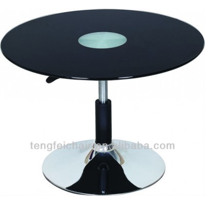 Low bar table with chroming base/ swivel and adjustable/ all color